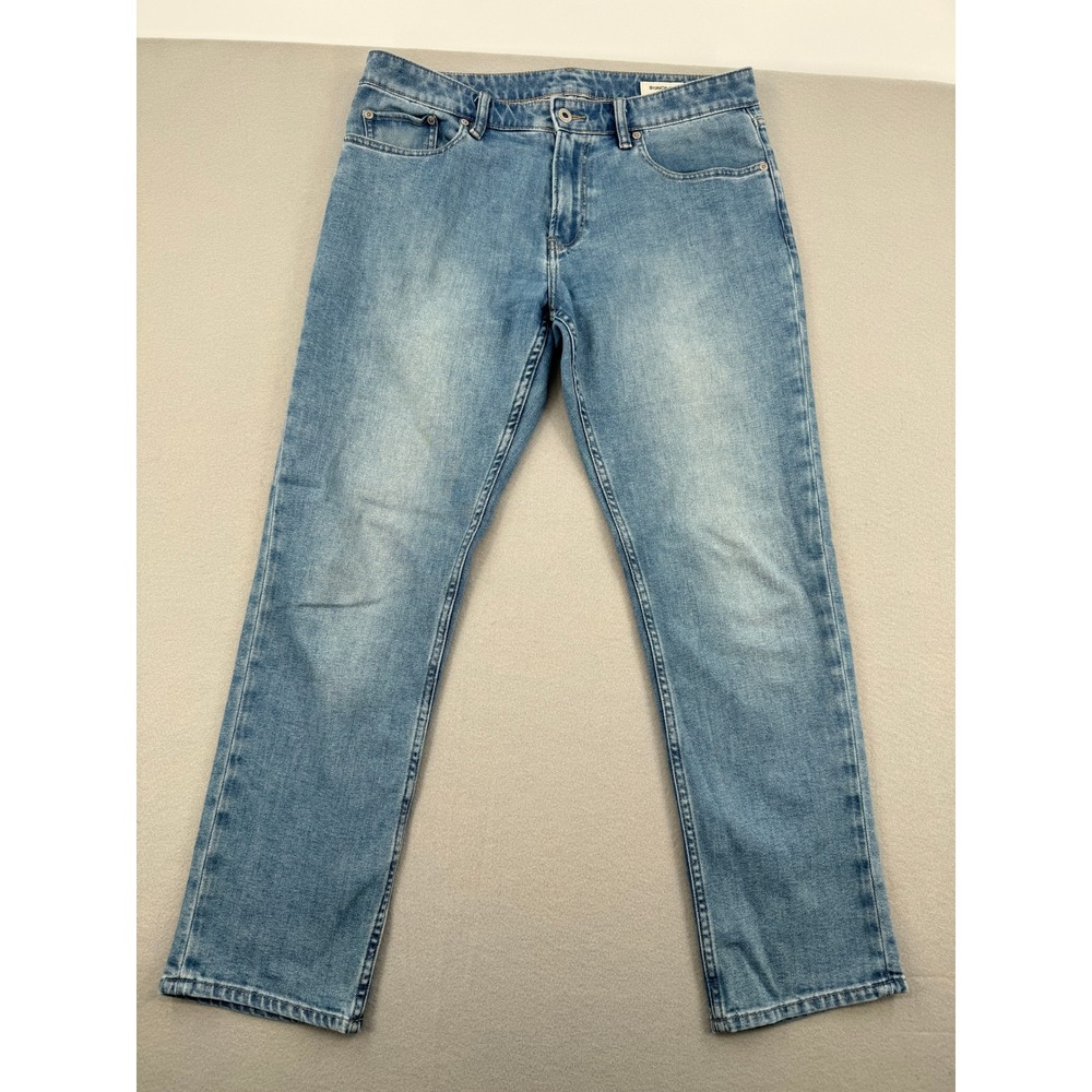 SOLD Bonobos Tailored Fit Light Wash Blue Denim Jeans Mens 33x30 (33x28) Stretch - Picture 3 of 14